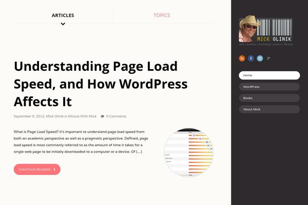 On Topic theme site design template sample