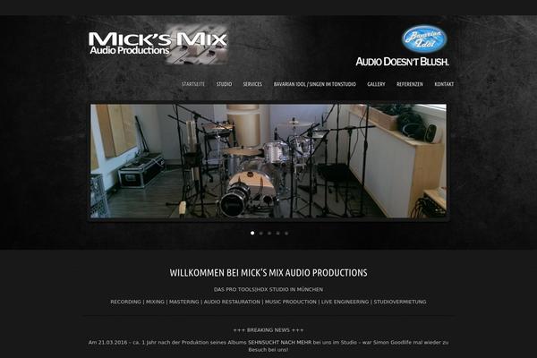 Musicpro theme site design template sample