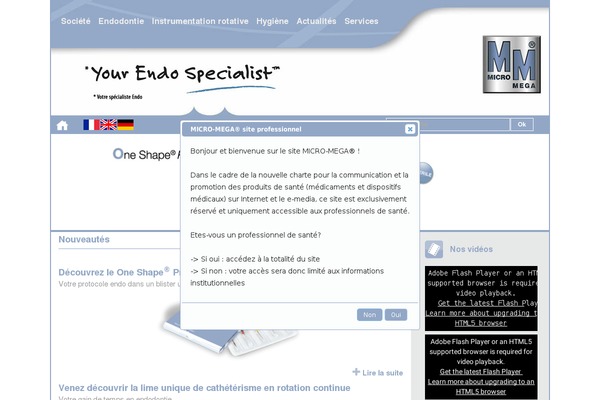 micro-mega.com site used Micro