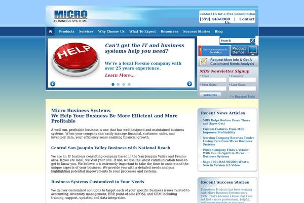Mbs theme site design template sample