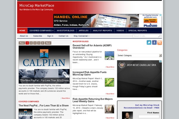 Site using WP-Cycle plugin