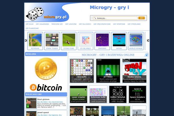 FunGames theme site design template sample