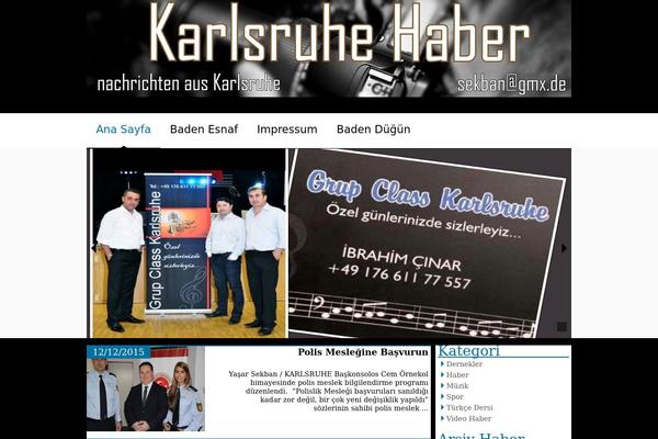 News Magazine theme site design template sample