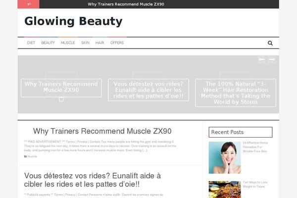 FlyMag theme site design template sample