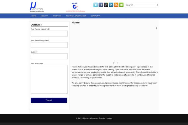 micronadhesives.com site used Typeface