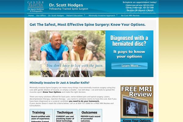 micronavspine.com site used Voxmdtheme