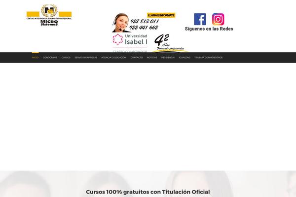 Academia theme site design template sample