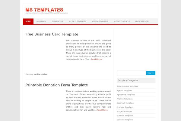 Iconic One theme site design template sample