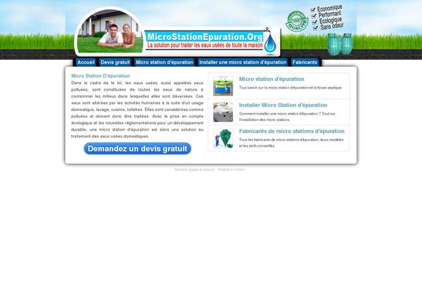 microstationepuration.org site used Perso