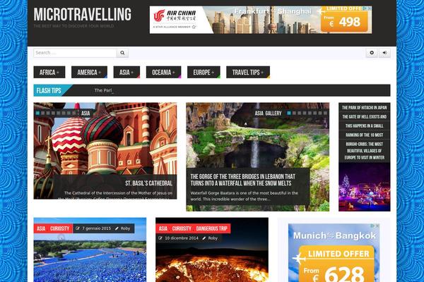 Powermag theme site design template sample