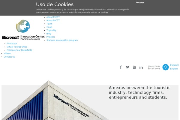 Site using Google Analytics y la ley de Cookies plugin