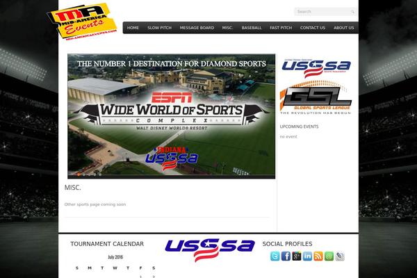Site using Event List plugin