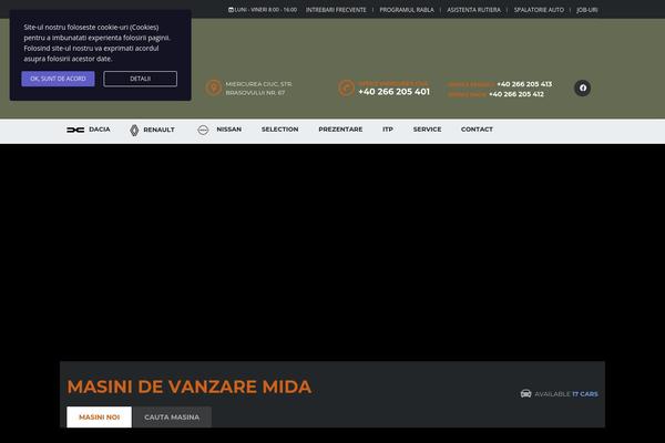 Site using Motors-wpbakery-widgets plugin