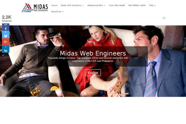 Site using Super Socializer plugin
