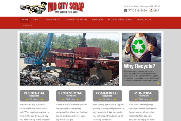 Site using Simple Responsive Slider plugin