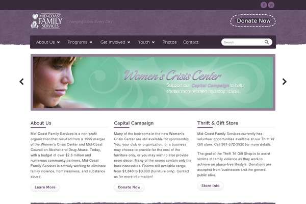 Relief theme site design template sample