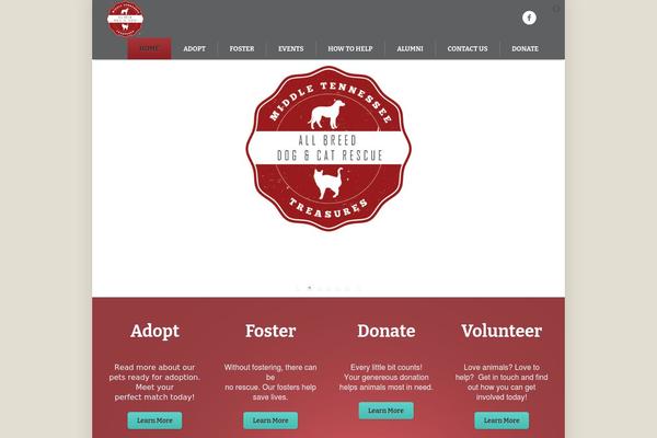 Pet-rescue theme site design template sample