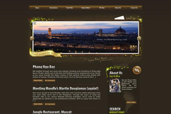 Traveler theme site design template sample