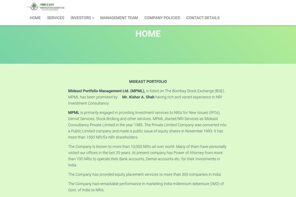 Hestia theme site design template sample