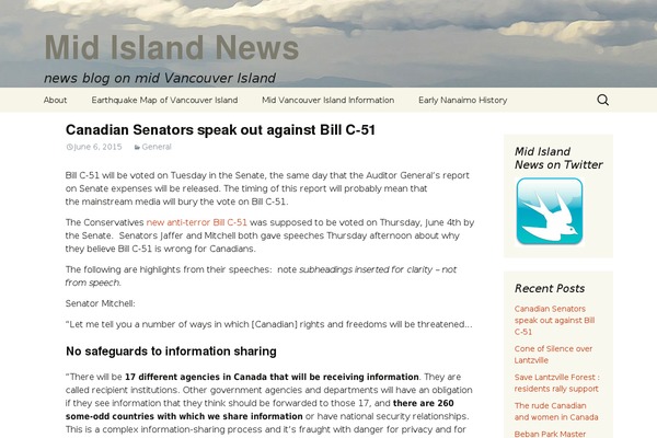 Site using Sociable plugin