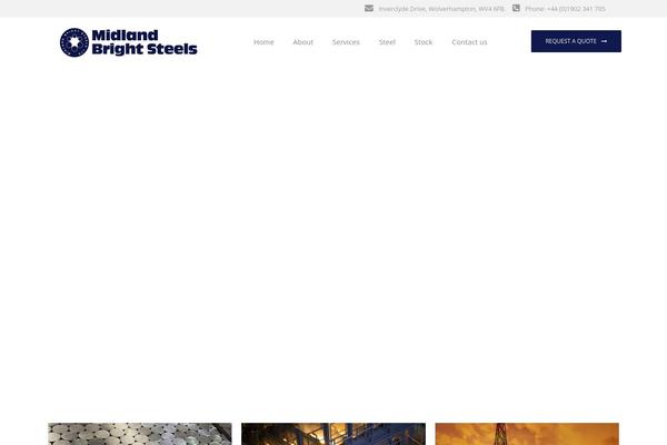 Manufacturing theme site design template sample