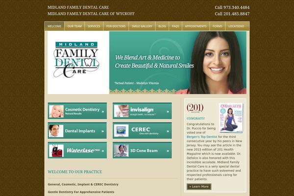 Midland theme site design template sample