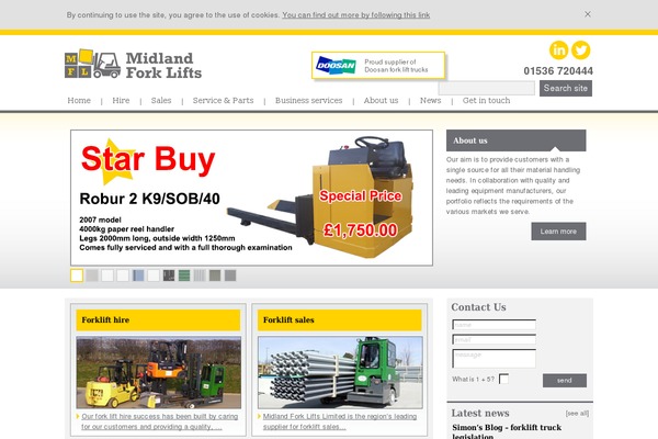 midlandforklifts.co.uk site used Midland