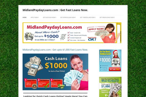 Twenty Twelve theme site design template sample