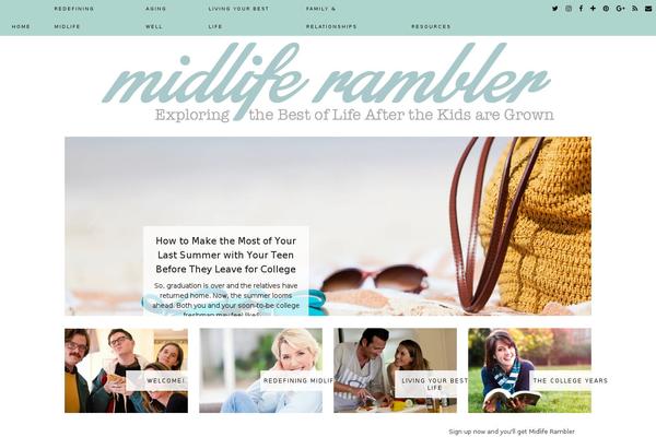 GeneratePress theme site design template sample