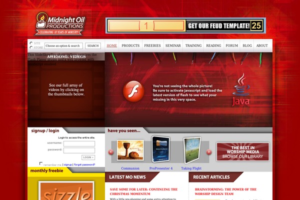Site using Featurific For WordPress plugin