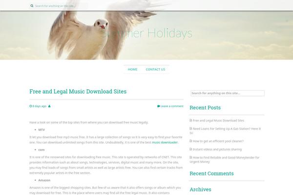 Preus theme site design template sample