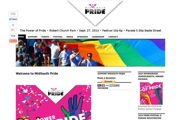 midsouthpride.org site used Memphis