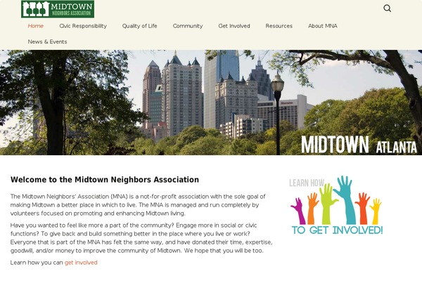midtownatlanta.org site used Mnatheme