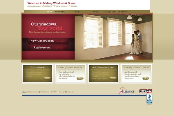 Midway theme site design template sample