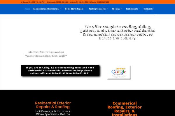 Divi theme site design template sample