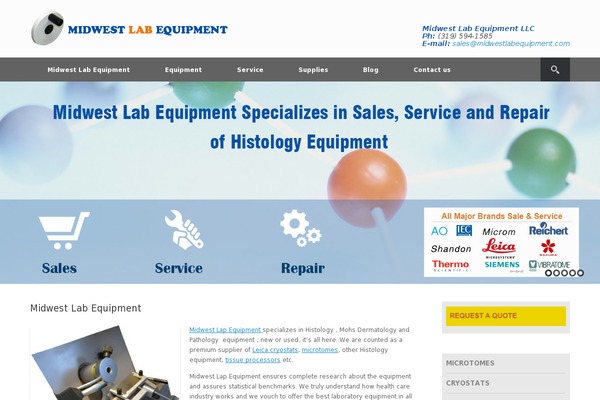 Vantage theme site design template sample