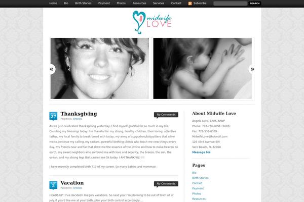 Pacifica theme site design template sample