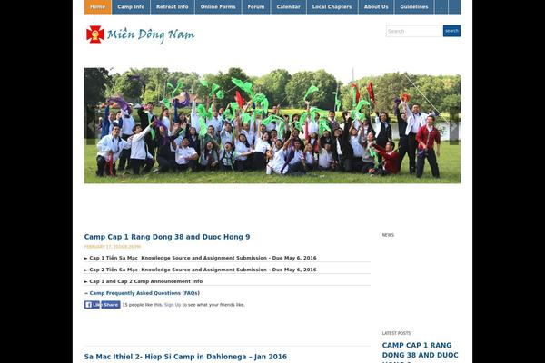Academica theme site design template sample