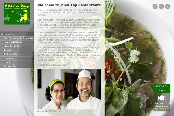 Ristorante theme site design template sample