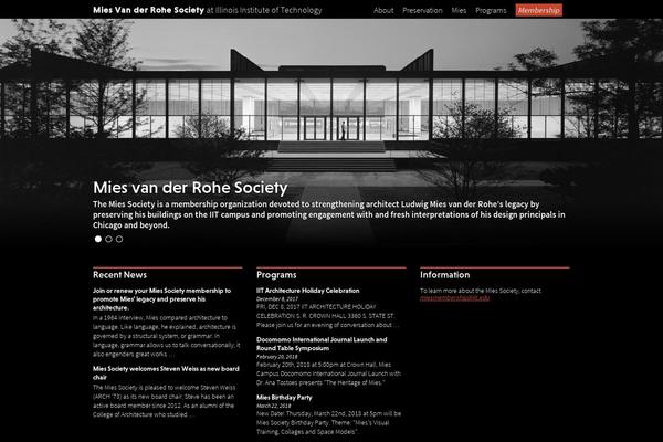 MIES theme site design template sample