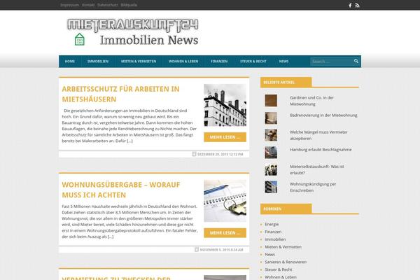 CW Magazine theme site design template sample