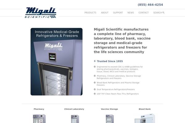 Mig theme site design template sample