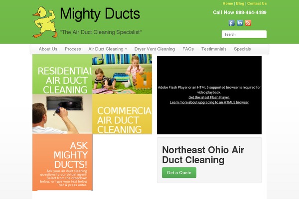 mightyducts.com site used Theme1603
