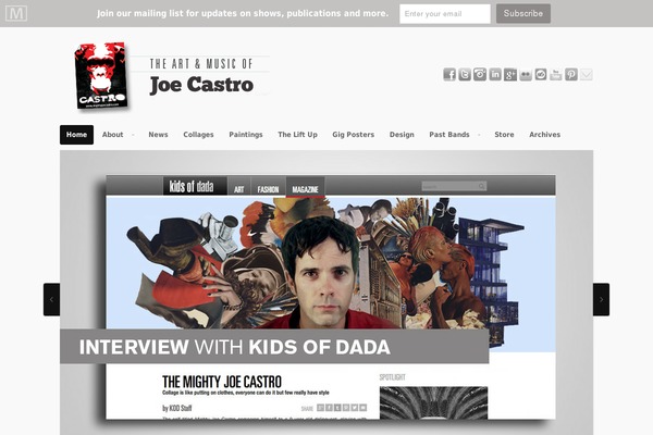 Portfolio theme site design template sample