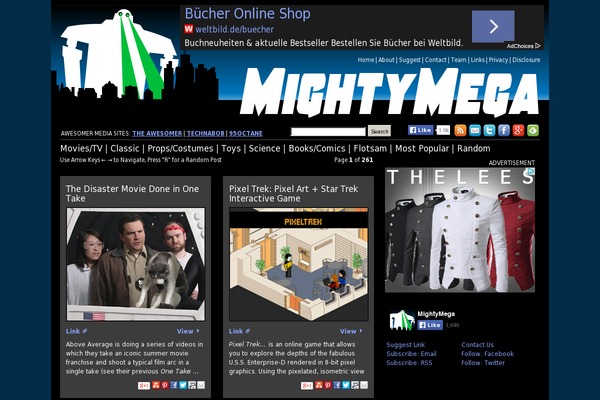 Site using Google Analytics Popular Posts plugin