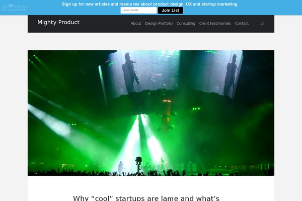 mightyproduct.com site used Statesman