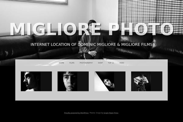 Snaps theme site design template sample