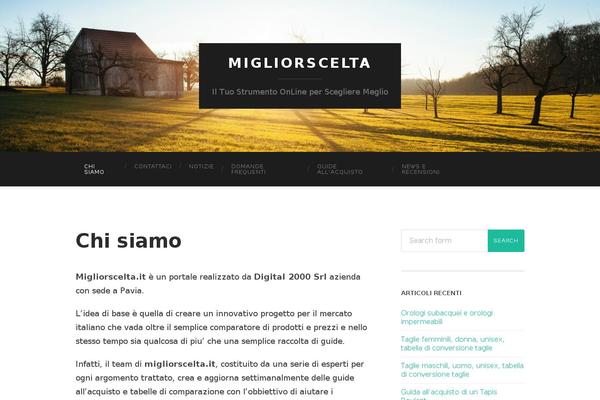 Hemingway theme site design template sample