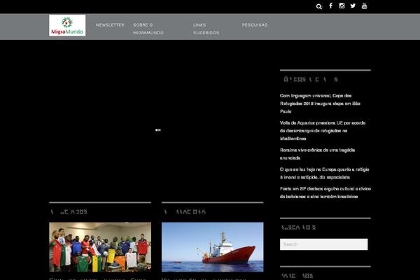 Magazine theme site design template sample