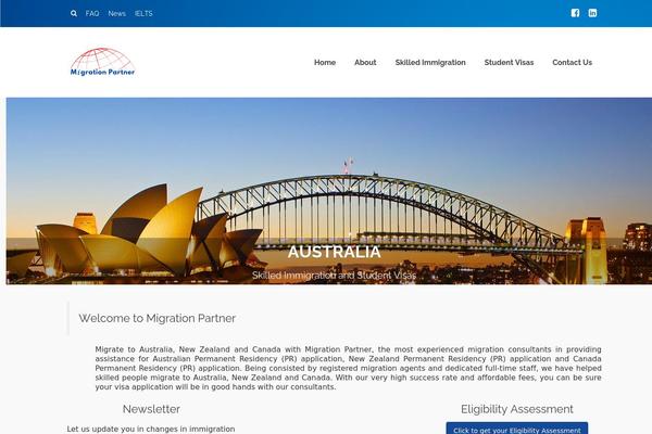 Pinnacle theme site design template sample